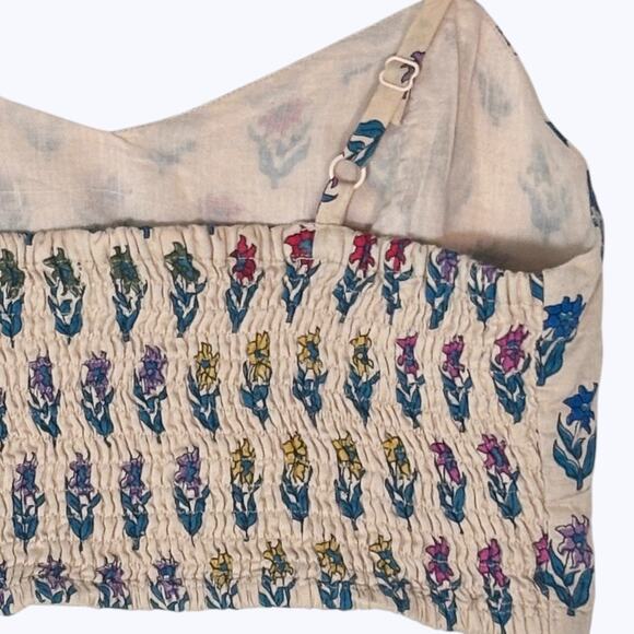 VTG Y2K Wet Seal Crop Top Spaghetti Strap Top Women's M Smocked Festival Boho - Picture 4 of 7